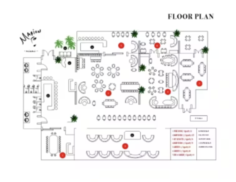 marion miami table map